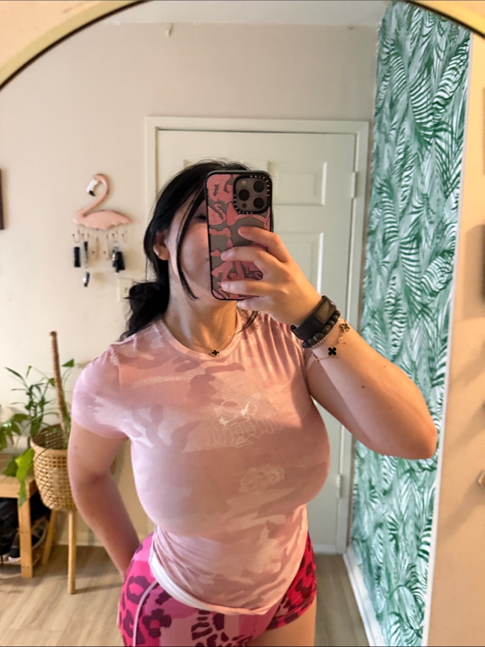 Darc Sport Light Pink Camo Short Sleeve Tee